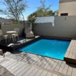 Milos fibreglass pool installed — Cosmo Pools