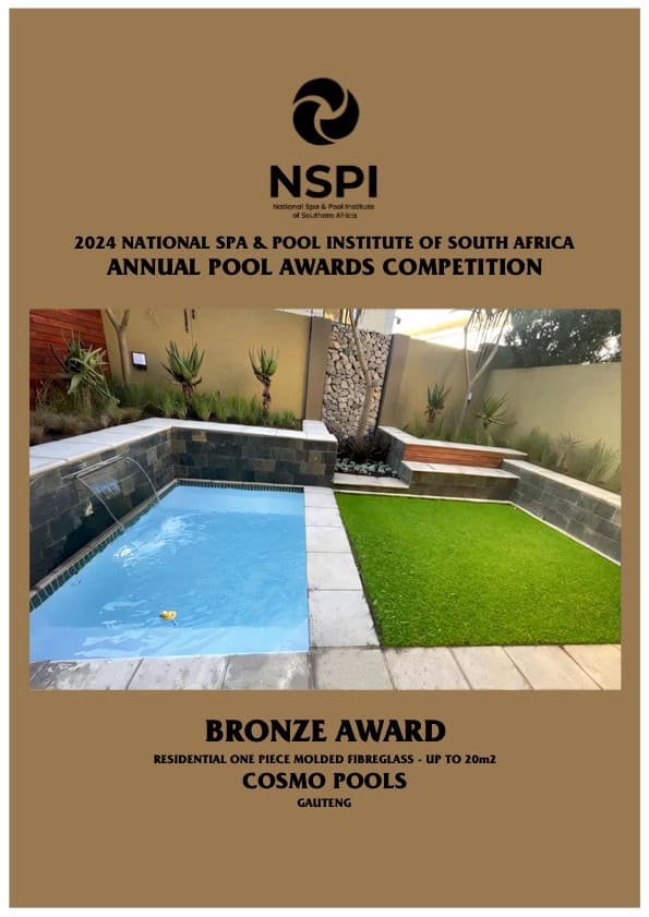 NSPI Bronze Award certificate