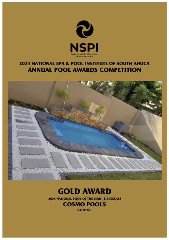 NSPI National Pool Of The Year certificate