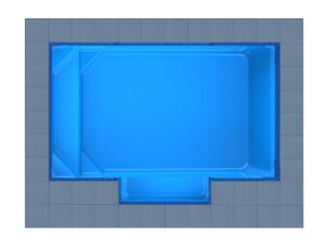 Corfu Patio fibreglass pool shell — Cosmo Pools