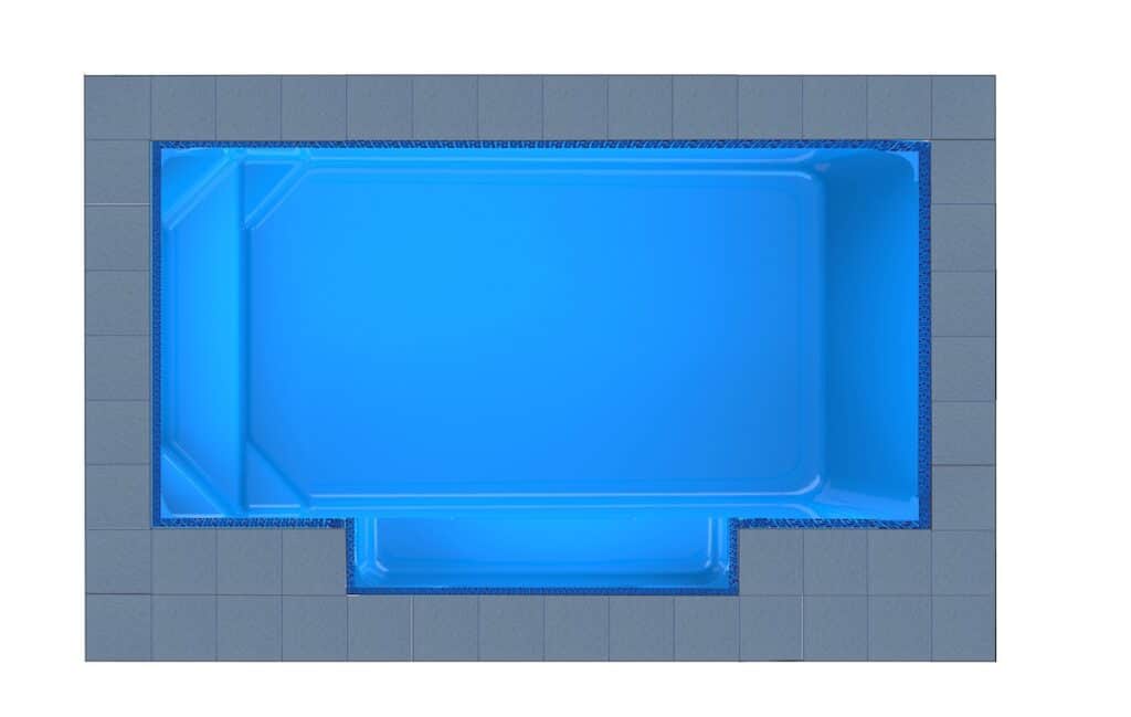 Crete Patio fibreglass pool shell