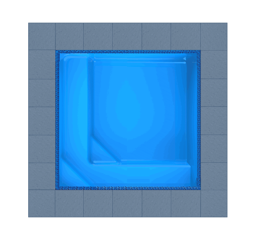 Spetses fibreglass pool shell