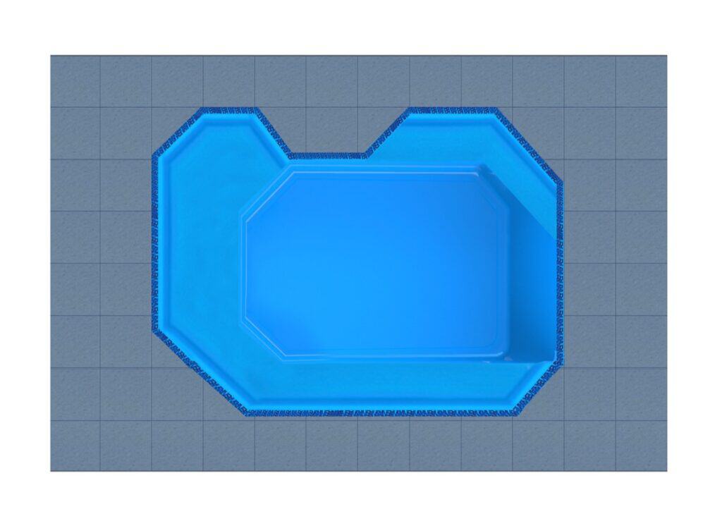 Leros fiberglass swimming pool