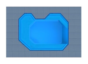 Leros fiberglass swimming pool