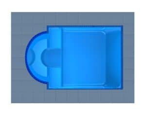 Ios fiberglass swimming pool