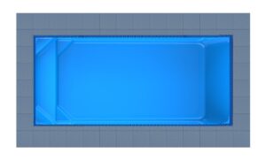 Rhodes fiberglass swimming pool