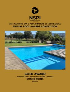 NSPI Gold Award certificate