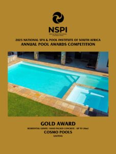 NSPI Gold Award certificate