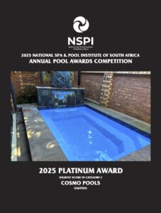 NSPI Platinum Award certificate